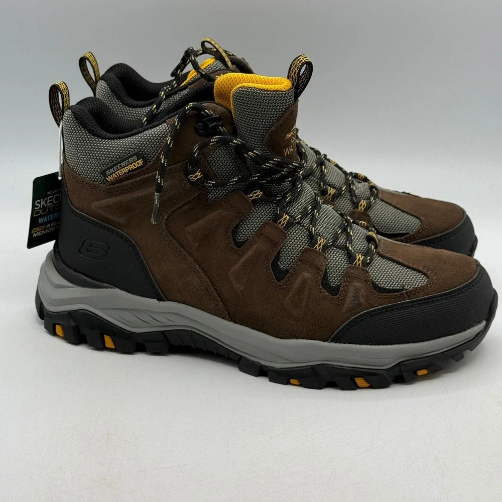 Skechers Rickter-Branson Shoes Mens Size 8.5 Khaki Brown Hiking 204910/KHK